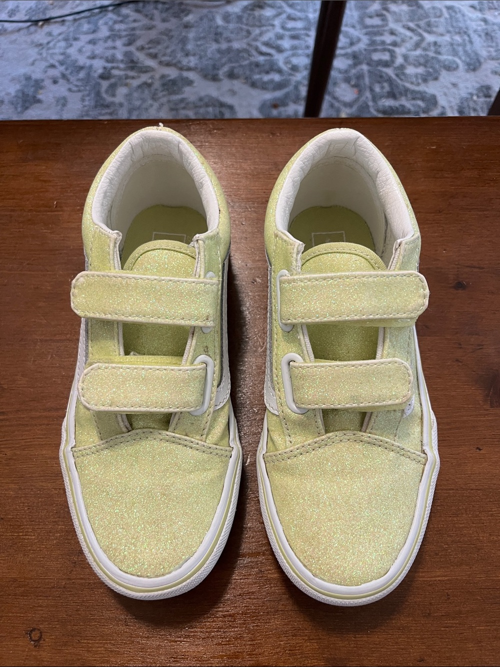 Kids Sparkle Velcro Sneakers - Light green